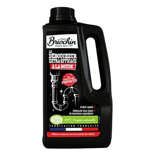 Déboucheur pour canalisations - A la soude - Naturel - Extra-efficace - Briochin