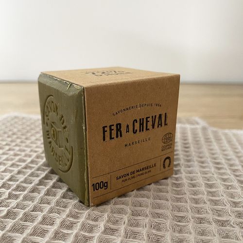 Fer À Cheval - Savon De Marseille Cube 100% Olive 100g 1 Unité 