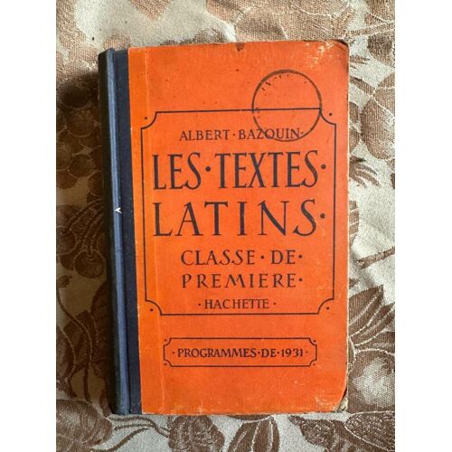 Les Textes Latins Classe De Premiere
