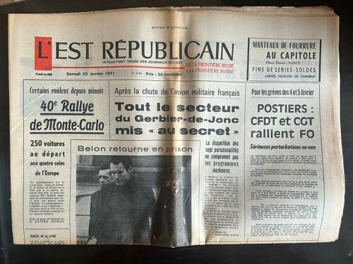 L'est Républicain Nº27805 / Janvier 1971