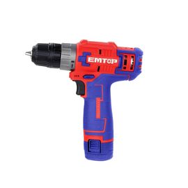 Perceuse Visseuse Sans Fil Emtop 12v Avec 1 Batterie Lithium-ion 1.5ah Usb Type-c 20nm 15+1 Réglages De Couple 2 Vitesses Led Chargeur Vendu Séparément