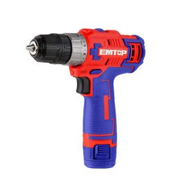 Perceuse Visseuse Sans Fil Emtop 12v Avec 2 Batteries Lithium-ion 1.5ah Usb Type-c 45nm 15+1 Réglages De Couple 2 Vitesses Led Chargeur Vendu Séparément + Boîte En Plastique