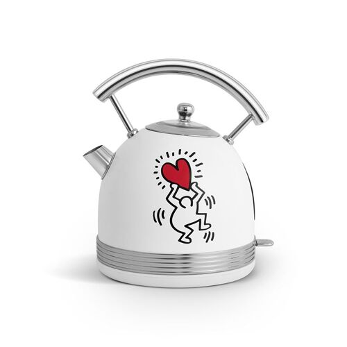 SCHNEIDER - SCKE17KTECW - Bouilloire KEITH HARING 1.7L - 2200W - Socle pivotant - Arrêt automatiqu