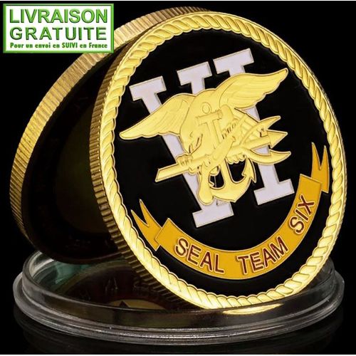 Us Navy Seals Seal Team Six - Pièce Médaille Commémorative Plaquée Or