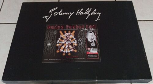 Neuf En Boite Johnny Hallyday Cadre Poster Led Modele Jhposl3
