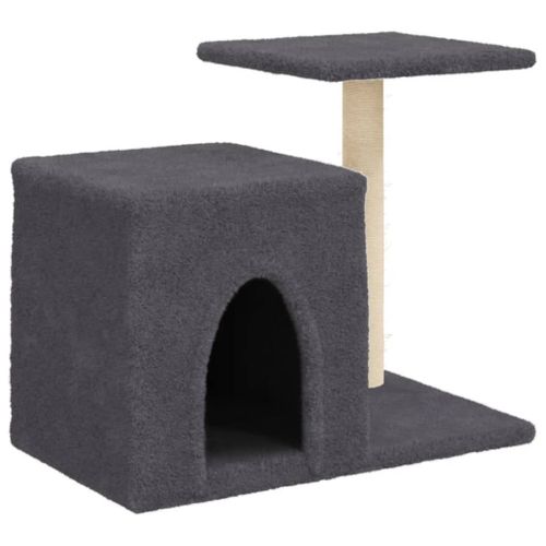 Vidaxl Arbre À Chat Avec Griffoirs En Sisal Gris Foncé 50,5 Cm