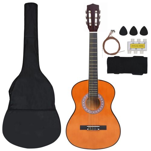 Vidaxl Ensemble De Guitare Classique Débutants Et Enfants 8pcs 3/4 36"