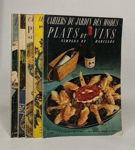 Lot De 5 Numéros De ""Les Cahiers Du Jardin Des Modes - Plats Simples Et Habillés"": N°78 / N° 85 / N°89 / N°101 / N°103