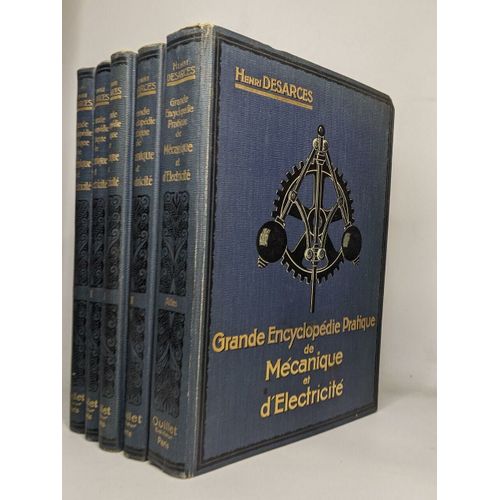 Grande Encyclopédie Pratique De Mécanique Et D'electricité : 4 Volumes + Atlas
