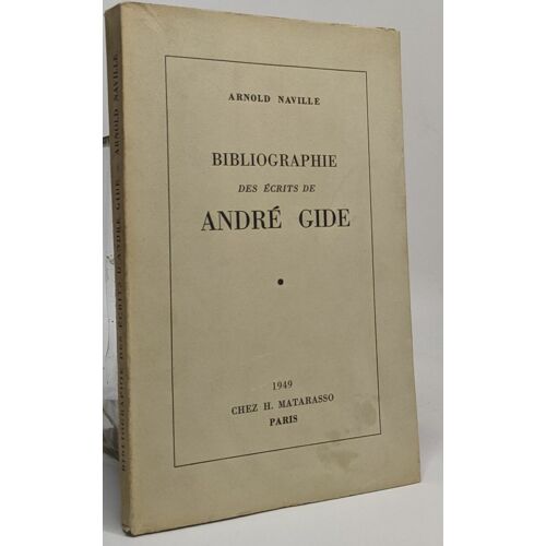 Bibliographie Des Écrits De André Gide