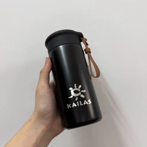 Kailas Thermos Cup Tasse À Eau Portable D'Extérieur En Acier Inoxydable Avec Passoire À Thé Noir 300 Ml