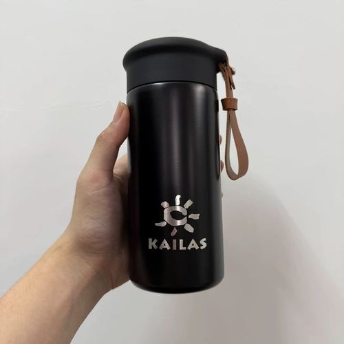 Kailas Thermos Cup Tasse À Eau Portable D'Extérieur En Acier Inoxydable Avec Passoire À Thé Noir 500 Ml