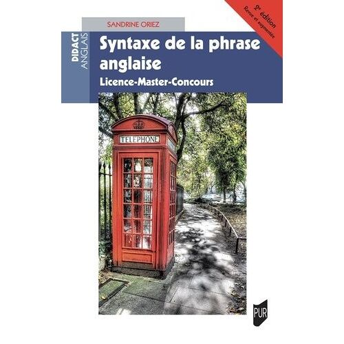 Syntaxe De La Phrase Anglaise - Licence-Master-Concours