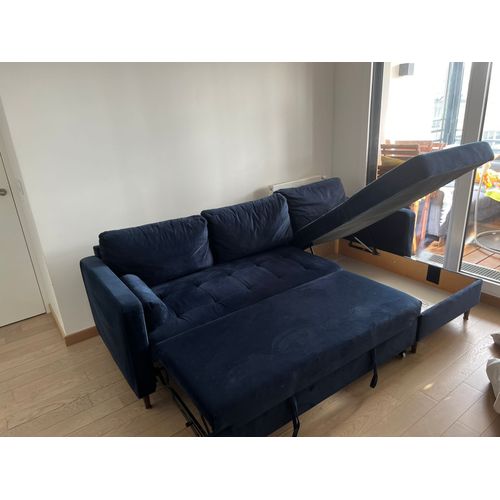 Canapé D'angle Convertible Avec Coffre 4/5 Places