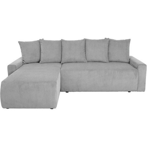 Canapé Lit Shelby Angle Gauche Convertible Gris Clair