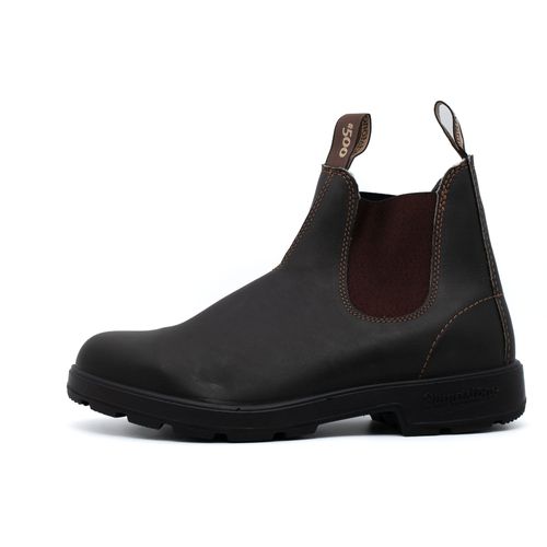 Bottines Blundstone 500 Stout En Cuir Marron Noir - 35