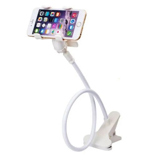 Support Universel Paresseux Pour Téléphone Portable,Support À Col De Cygne,Stents Flexibles,Clip De Table De Bureau Pour Lit,Support Pour Smartphone White