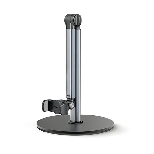 Support De Prise De Vue Aérienne Pour Téléphone Portable,En Alliage D'aluminium,Rotatif À 360 Degrés,Extensible,Pour Bureau Paresseux.Grey.