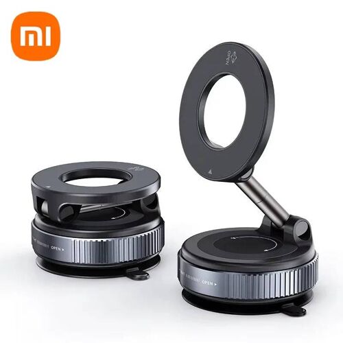Support De Téléphone Magnétique Pour Voiture Xiaomi Super Fort Sous Vide 360 ° Support Sous Vide Pliable Réglable Pour Support De Téléphone De Salle De Bain De Bureau De Voiture 02--Black