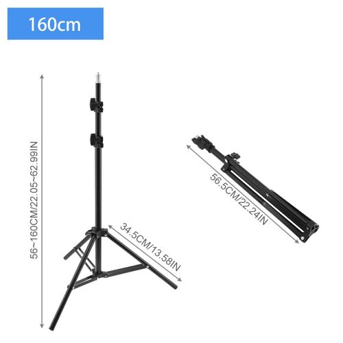Anneau De Lumière De Remplissage Pour Selfie,Trépied Portable,Support De Lumière Pour Photographie,Adapté Aux Kits D'Éclairage Vidéo Pour Studio Photo En Direct,160Cm 210Cm.160Cm.