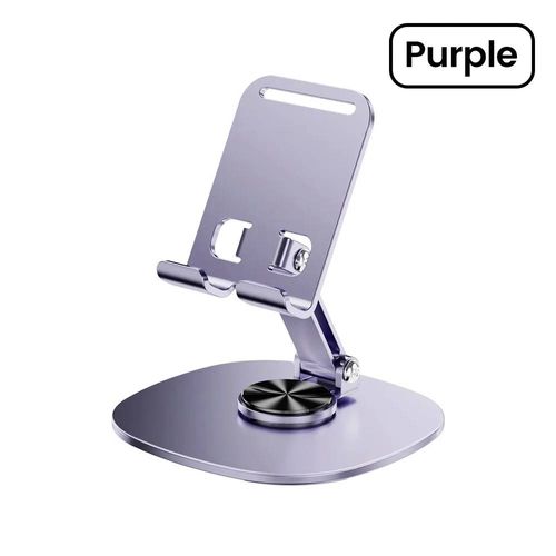 Olaf Table Rotative Support De Téléphone Portable Support De Bureau Pour Ipad Samsung Iphone 15 14 13 Support Mobile.Purple.