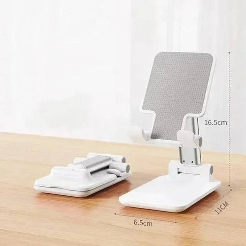 Support Pour Téléphone Portable,Support De Chevet Paresseux De Bureau,Support Télescopique Multifonction De Levage Pliable White