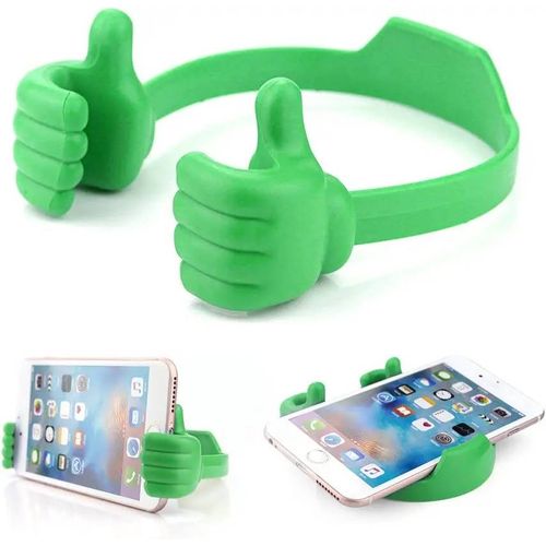 Support De Téléphone Portable Thumbs-Up,Support De Téléphone En Plastique Réglable,Support De Bureau Portable Multicolore Pour Iphone Xiaomi Samsung.Green.