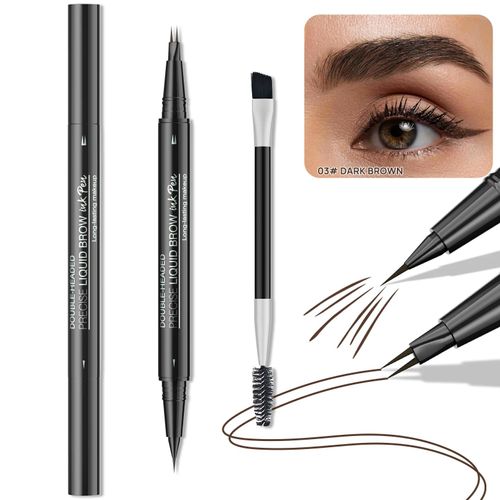 Eyebloggpen-Crayon À Sourcils Incurvé,Stylo À Sourcils 2 En 1,Microblading À Extrémité Touristique.9708-3. 