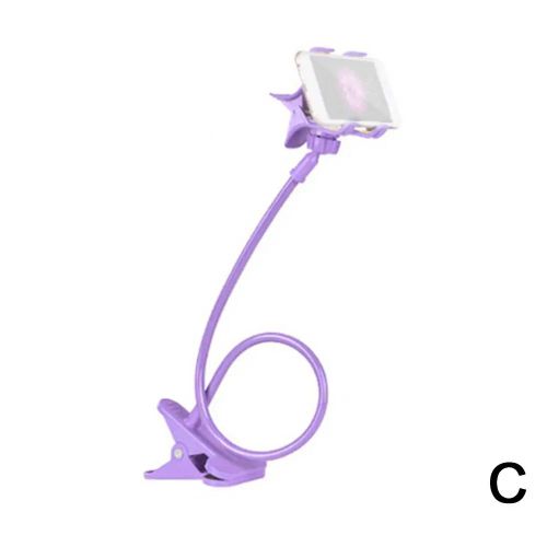 Support Universel Pour Téléphone Portable,Lit Flexible,Smartphones De Bureau,Clip De Table,Support De Base,360.Purple.