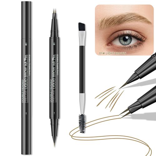 Eyebloggpen-Crayon À Sourcils Incurvé,Stylo À Sourcils 2 En 1,Microblading À Extrémité Touristique.9708-1. 