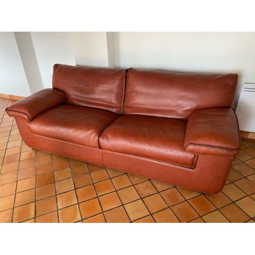 Canapé Convertible Cuir 3 Places Greenwich Roche Bobois