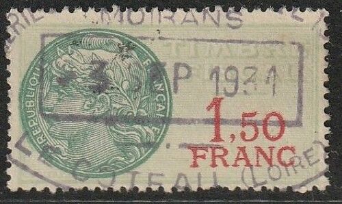 France Timbre Fiscal - Daussy 1925 (1,50f) N°26 Oblitéré 3 Septembre 1931 Moirans Isère