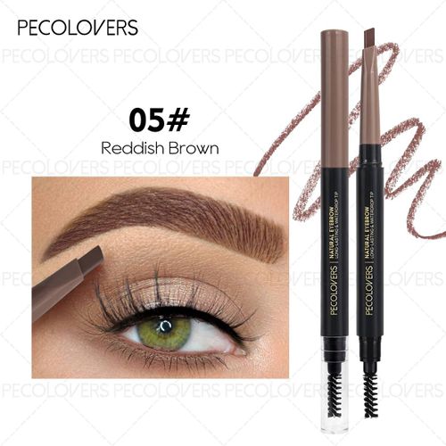 Crayon À Sourcils Marron Lisse Sans Floraison,Triangle À Double Tête,Naturel,Longue Durée,Maquillage,Cosmétiques.05. 