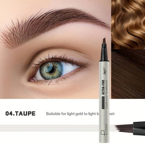 Crayon À Sourcils Imperméable-Forme Rapide,Aspect Naturel Ultra-Fin,Imperméable Et Résistant À La Sueur,Maquillage Durable,Réglage Des Sourcils.04. 
