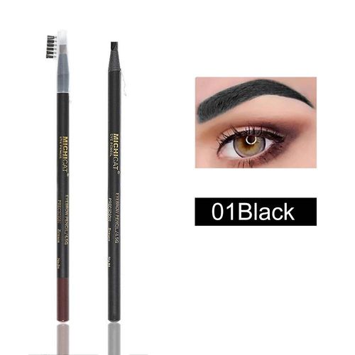 1pc Crayon À Sourcils Imperméable Teinte Sourcils Tatouage Maquillage Cosmétiques Crayon À Sourcils Microblading Crayon À Sourcils Étanche.Black 01. 