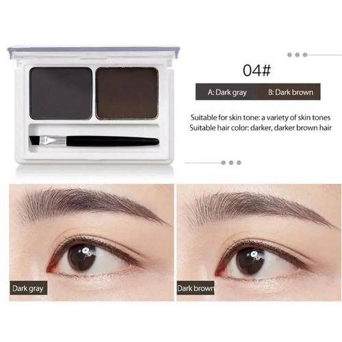 Poudre À Sourcils Pour Femmes,2 Documents,Rehausseur De Sourcils,Palette De Maquillage,Teinte Cosmétique,Crème De Maquillage.C 