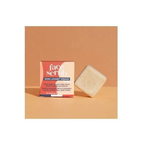 Lamazuna Face Scrub Soin Lavant Visage Exfoliant Solide Anti-Impurté 28 Ml 