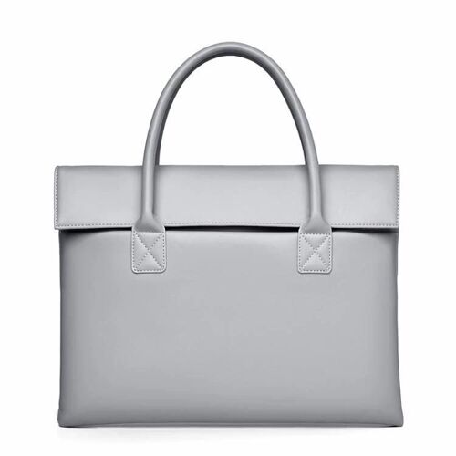 14 pouces Sac pour ordinateur portable Sac léger pour ordinateur portable Entreprise Simple Porte-documents portable Gris