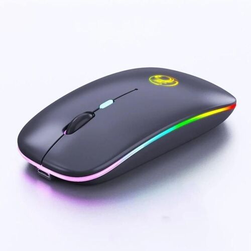 Mini souris sans fil-4 touches,1600 DPI,lumineuse,silencieuse,noire-iMICE Black