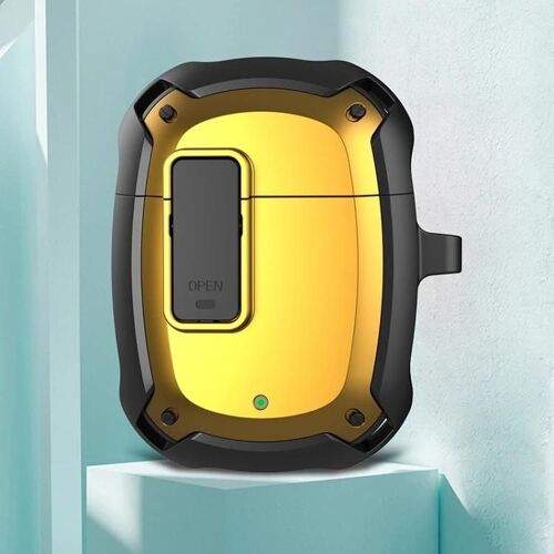 Étui de protection pour écouteurs-Switch & Hook pour Google Pixel Buds 2-Noir/Jaune Noir Jaune