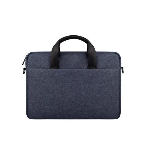 Sac portable pour ordinateur portable-13,3 pouces à épaule unique,cyan bleu marine-cyan bleu marine