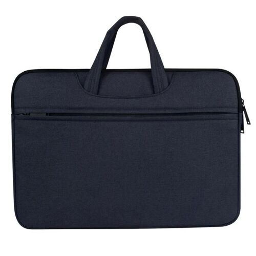 Sacoche pour ordinateur portable respirante-Fermeture éclair résistante à l'usure pour MacBook 14"" et plus-Bleu marine Bleu marine