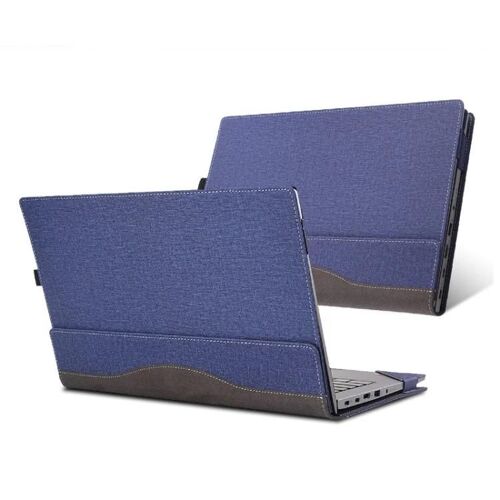 Coque de protection pour ordinateur portable-Cuir,Anti-chute pour HP Envy X360 13-AG Bleu Marine Bleu Marine