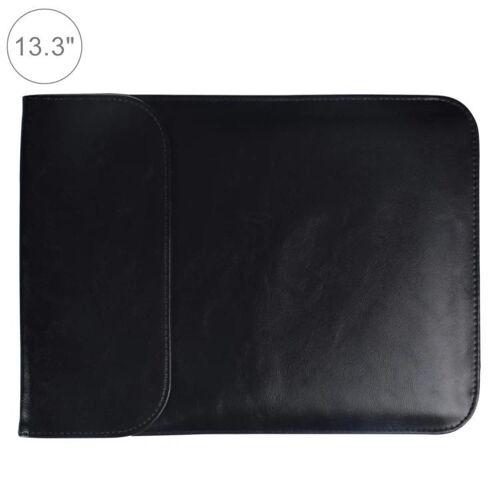 Housse pour ordinateur portable 13,3""-PU + Nylon,compatible avec MacBook,Dell,HP,ASUS,Noir