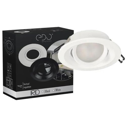 Spot Encastrable Simple Irid White Blanc Ip20 Rond Edo