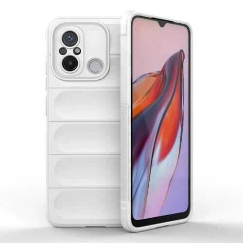 Coque De Téléphone Xiaomi Redmi 12c - Magic Shield Tpu + Flanelle,Blanc Blanc