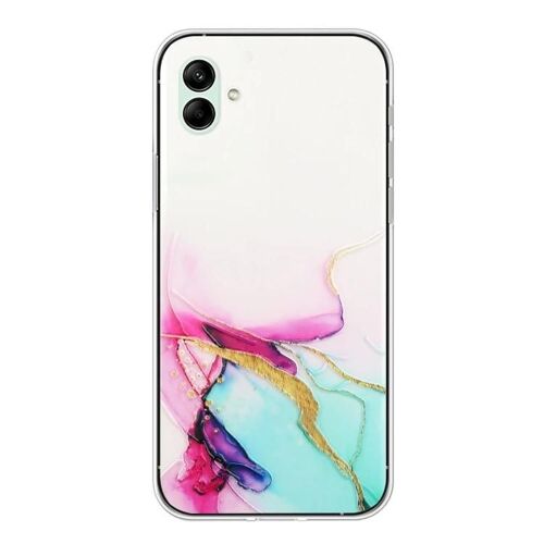 Coque de téléphone Samsung Galaxy A04e TPU - Motif marbré creux,vert vert