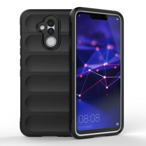 Coque De Téléphone Huawei Mate 20 Lite-Magic Shield Tpu + Flanelle,Noir Noir