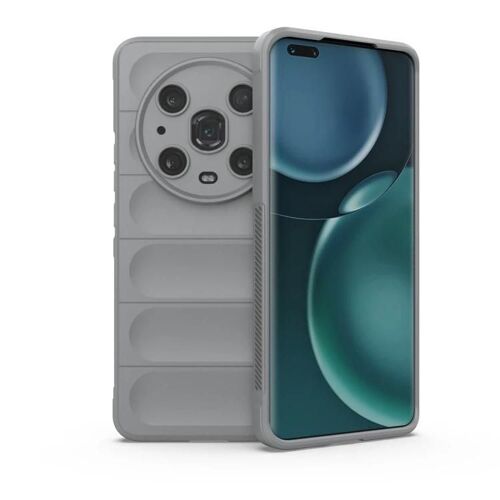 Coque De Téléphone Magic4 Pro-Tpu + Flanelle,Grey Shield Pour Honor Grey
