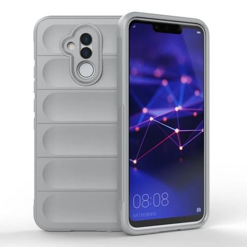 Coque De Téléphone Huawei Mate 20 Lite-Magic Shield Tpu + Flanelle,Gris Gris